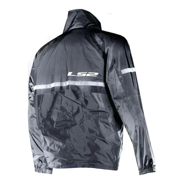 CAPA DE CHUVA LS2 NAC FLUXUS EVO CINZA - Imagem 3