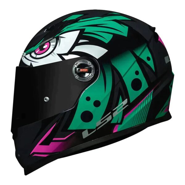 CAPACETE LS2 CLASSIC FF358 TRIBAL VERDE - Imagem 2